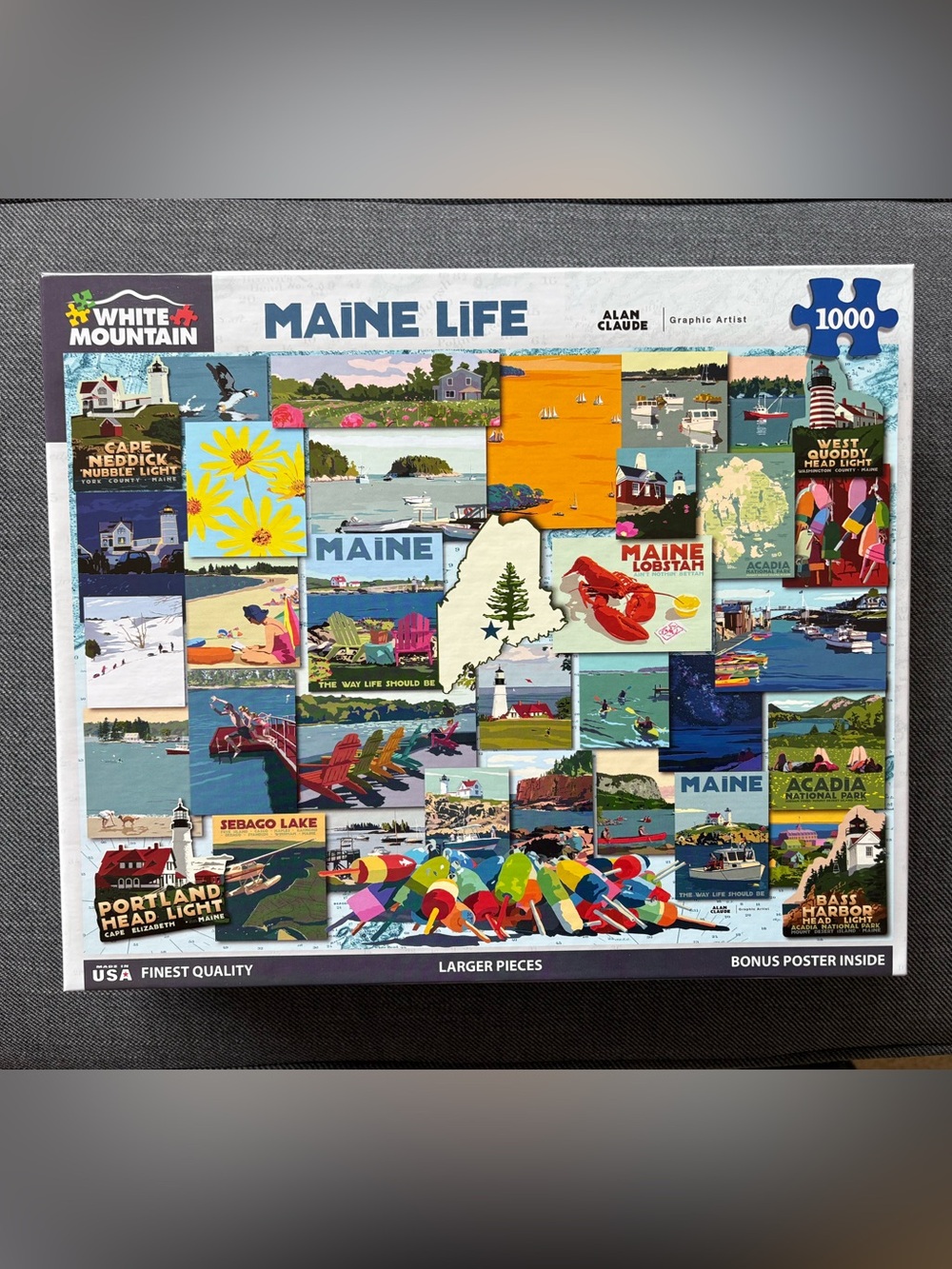 White Mountain Maine Life 1000 Piece Puzzle